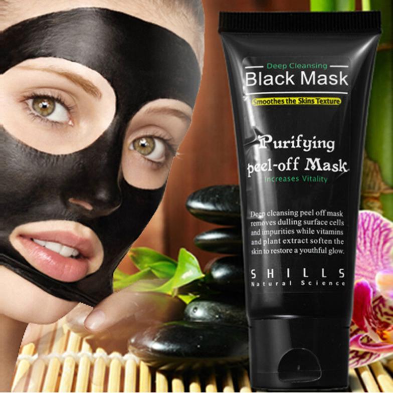 

TOP SHILLS Blackhead Removal Bamboo charcoal Black Mask Deep Cleansing Peel Off Mask Pores Shrinking With Specification and Sealed Box