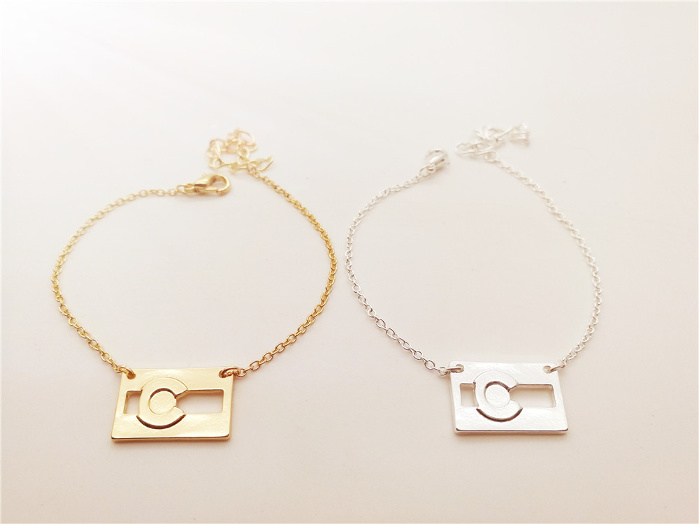 

30PCS- B061 Colorado Flag Bracelets Simple CO State Flag Bracelet USA State Flag Bracelet USA America State Bracelets for Souvenir Gift