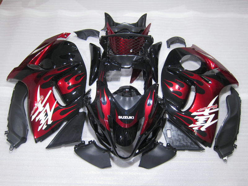 

Injection mold free customize fairing kit for Suzuki GSXR1300 08 09 10 11-14 wine red black fairings set GSXR1300 2008-2014 OT06, Same as picture