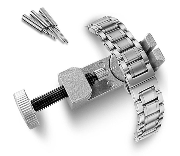 Nouveau Bracelet de montre réglable en métal Bracelet lien broche dissolvant Kits d'outils de réparation