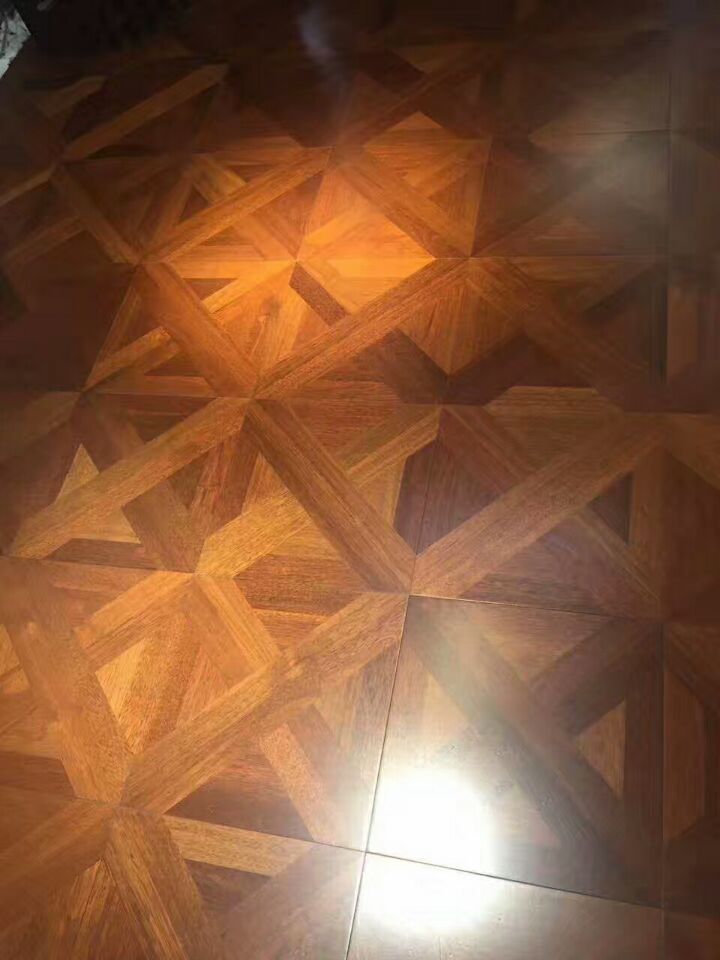 Burma teak engineered wood flooring timber floor parquet tile hardwood medallion inlay luxurious villas wallpaper modern style finished backdrops-image-403990062