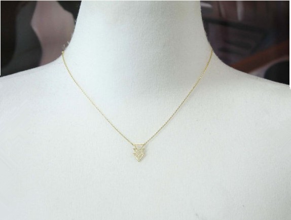 MUZI Menss Fashion Stainless Steel Triangle Shield Tag Pendant Necklace with Chain