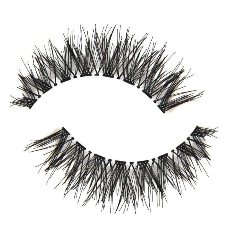 5 Pairs Fiber Fake Eyelashes High Quality Thick Criss Cross Messy Natural Long False Eyelashes Winged Smokey Makeup Eyelashes-image-393722604