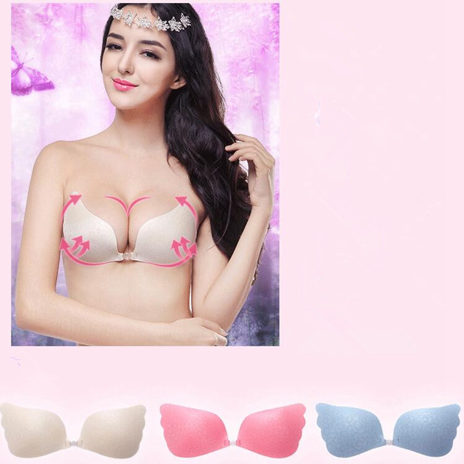 

Leopard Silicone Bra Strapless Push Up Bra Invisible Backless Self Adhesive Bras 4 Colors 120pcs LJJO2727, Red(opp bag package)