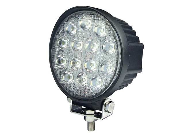 Accessoires de voiture rond 42 w led lampe de travail pour camion, bonnes pièces automobiles étanches 42 w prix usine lecteur lumière led project