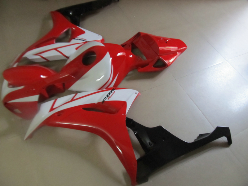 

Injection molded fairings for HONDA CBR1000RR 06 07 red white bodywork fairing kit CBR1000RR 2006 2007 OT30, Same as picture