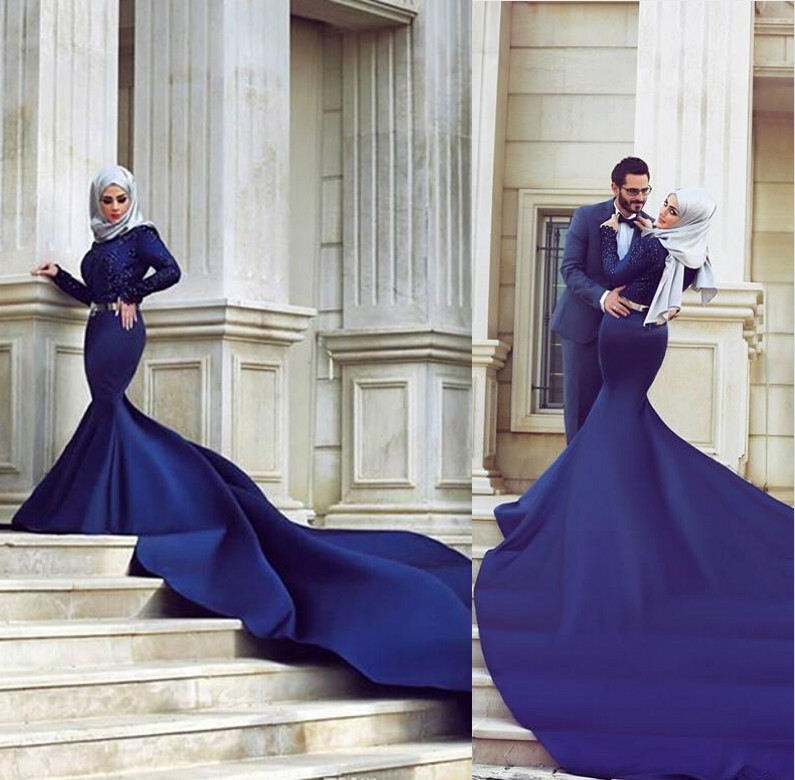 blue navy wedding dress