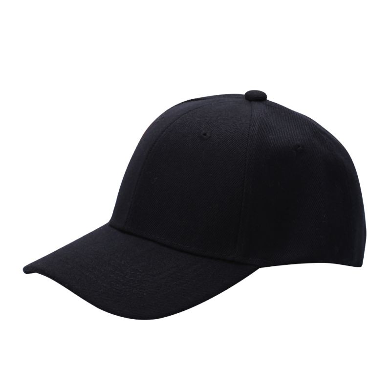 Wholesale- High Quality Men / Women Plain Solid Color Baseball Cap Curved Visor Hat Adjustable Size