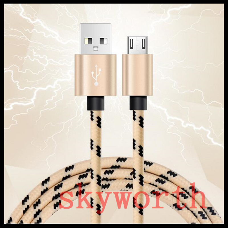 

Premium Micro USB Type C Charging Cable Nylon Braided High Speed USB Charger 3.3ft 1M for Android Samsung Nexus HTC Motorola HUAWEI, Mixed color