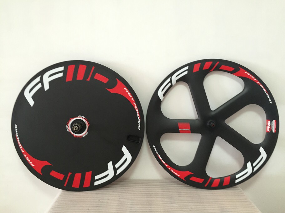 

FFWD carbon 5 spoke wheel Disc Closed Wheelset road/track bicycle wheel tubular and clincher 3k/12k available