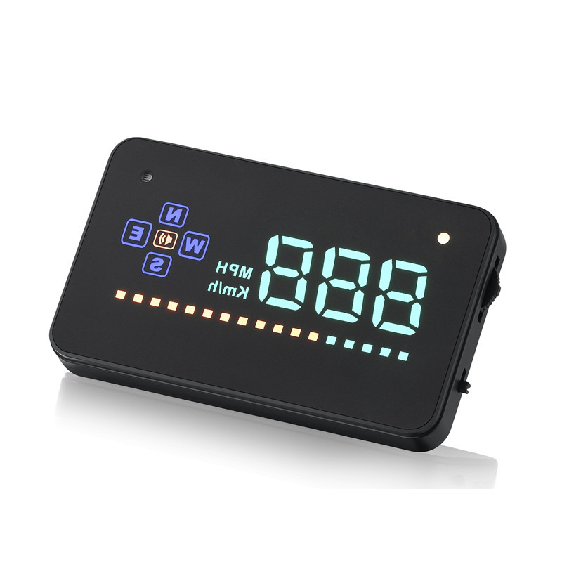 Car 3.5 inch A2 GPS HUD Head Up Display,Bulit-in GPS Module Measure Driving Speed,Powered by Cigarette Lighter,Speeding Warning Projector-image-400570437