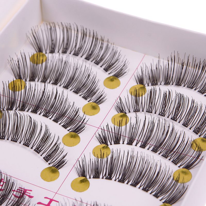 

10 Pairs Handmade False Eyelashes Soft False Eyelashes Charming Eyelashes Natural Thick lashes high quality