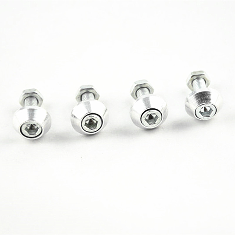 4Pcs//set New Anti-theft Car License Plate Bolts Frame Screw Caps Logo for Jaguar