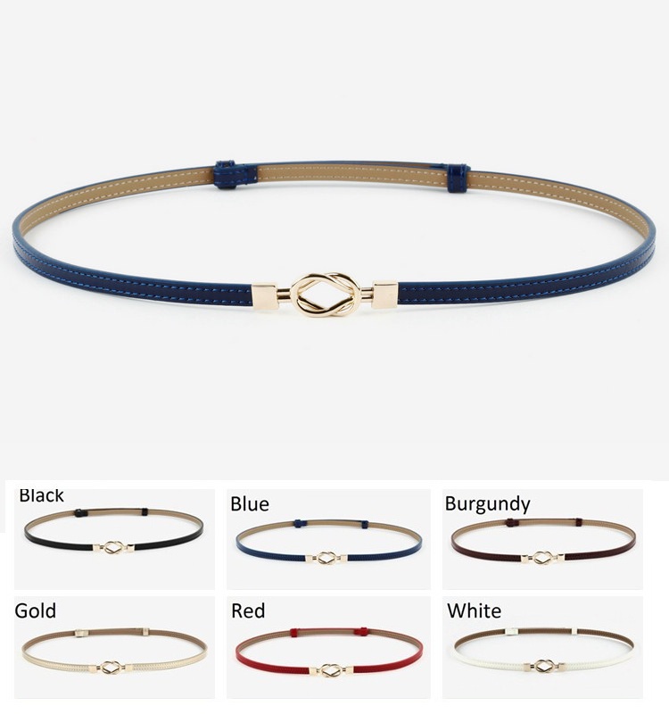 

female chastity belt water-drop buckle thin leather belt for women and ladies designer belts summer fashion for dress, As photo