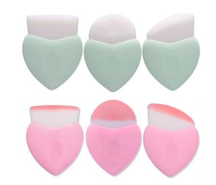 

Heart Shaped Cosmetic Brush Powder Mermaid Makeup Brushes Set Pink Foundation Contour Make Up Tools dhl free shipping