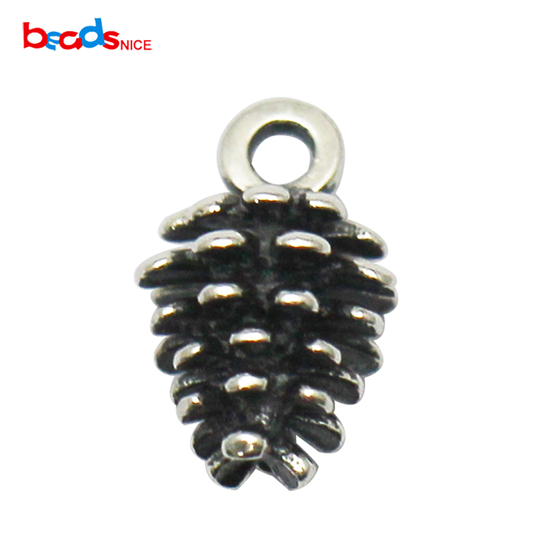 

Beadsnice Solid 925 Silver pinecone Charm Antique Making Pendant Vintage Jewelry for DIY Bracelet Necklace ID36580