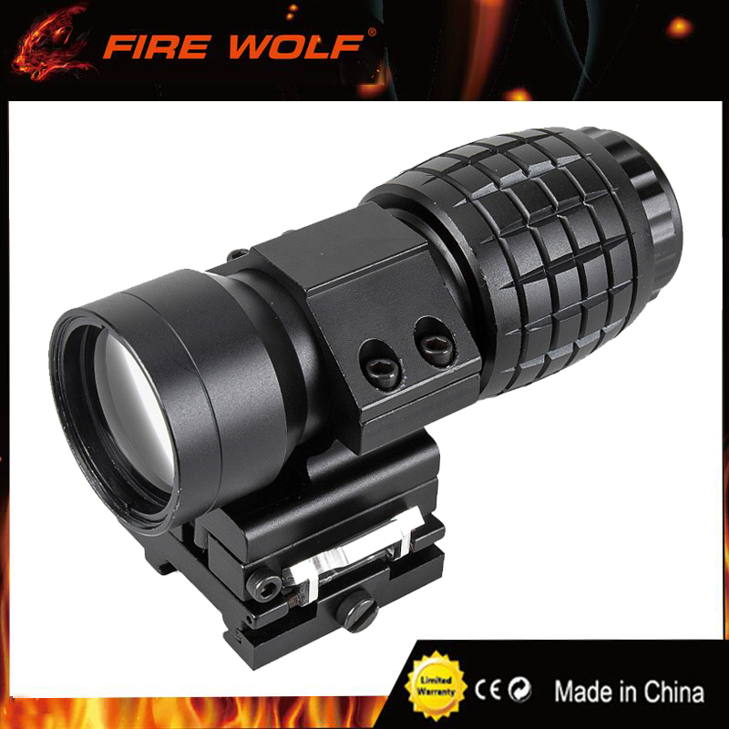 

Tactical 3X Magnifier Rifle Scope with Flip to Side Mount Fit Aimpoint Scope Sight for Hunting