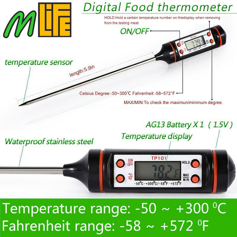 2018 Meistverkauften Digitalen Kochen Thermometer Lebensmittel-fleisch-freies