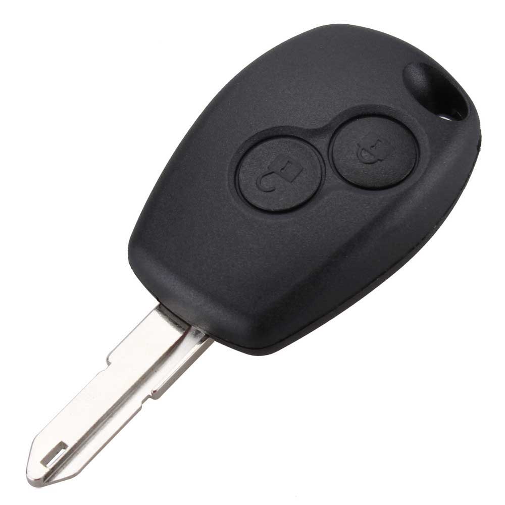Garanti 100% 2 Boutons de Remplacement De Voiture Clé Case Couvre Uncut Blade Pour Renault Duster Logan Fluence Clio Livraison Gratuite