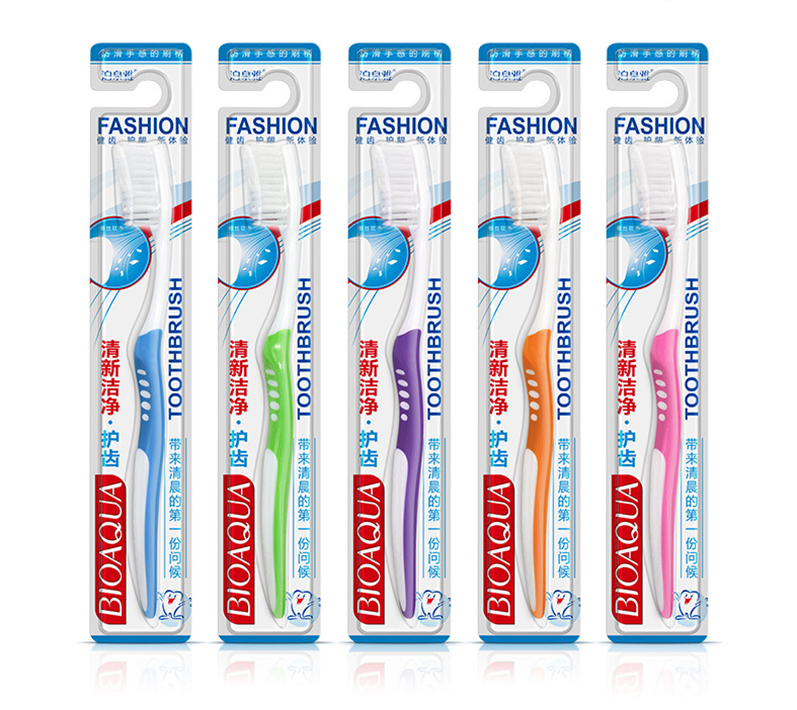 BIOAQUA Brand Nano Teeth Professional Adults Toothbrush Ultra Soft Take Good Care of Your Tooth Oral Hygiene brush tooth color Random-image-400318675