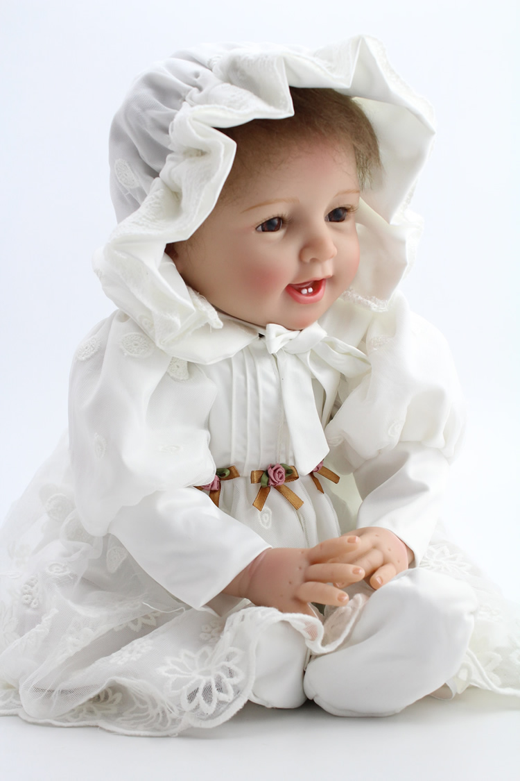 

55 cm Reborn Baby Dolls Silicone Lifelike Handmade limited Collection Doll Girl lifelike baby dolls for children