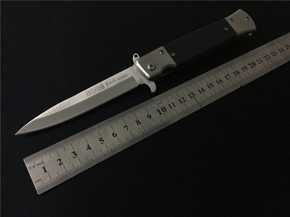 

SOG Knives Pocket Knife G10 Handle Fast Open Camping Survival Folding Knife