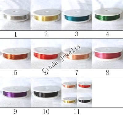 

10Rolls/lot Copper Cord Wire Jewelry Findings Components For DIY Craft Gift WI3