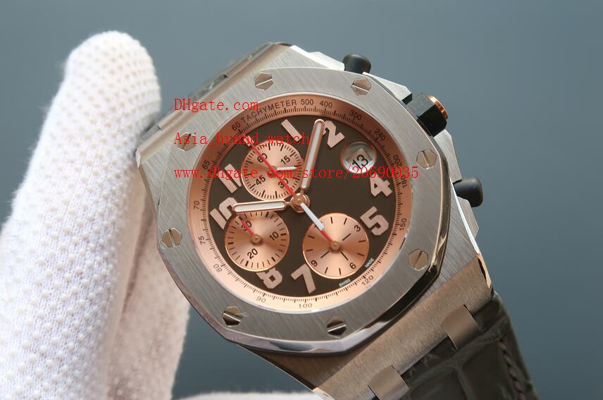

Factory Supplier Luxury Quality Leather Strap Bands Wristwatch Quartz Chronograph wristwatches Men's Watch Watches, Gold