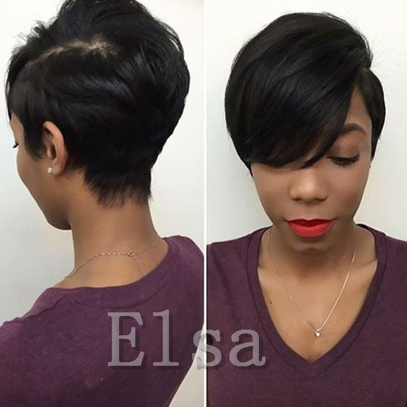 

Hot Sale Spring Sale Full Lace Huamn Hair wigs Virgin Brazilian Hair Wigs Short Pixie Human Hair Pixie wigs for Black Women