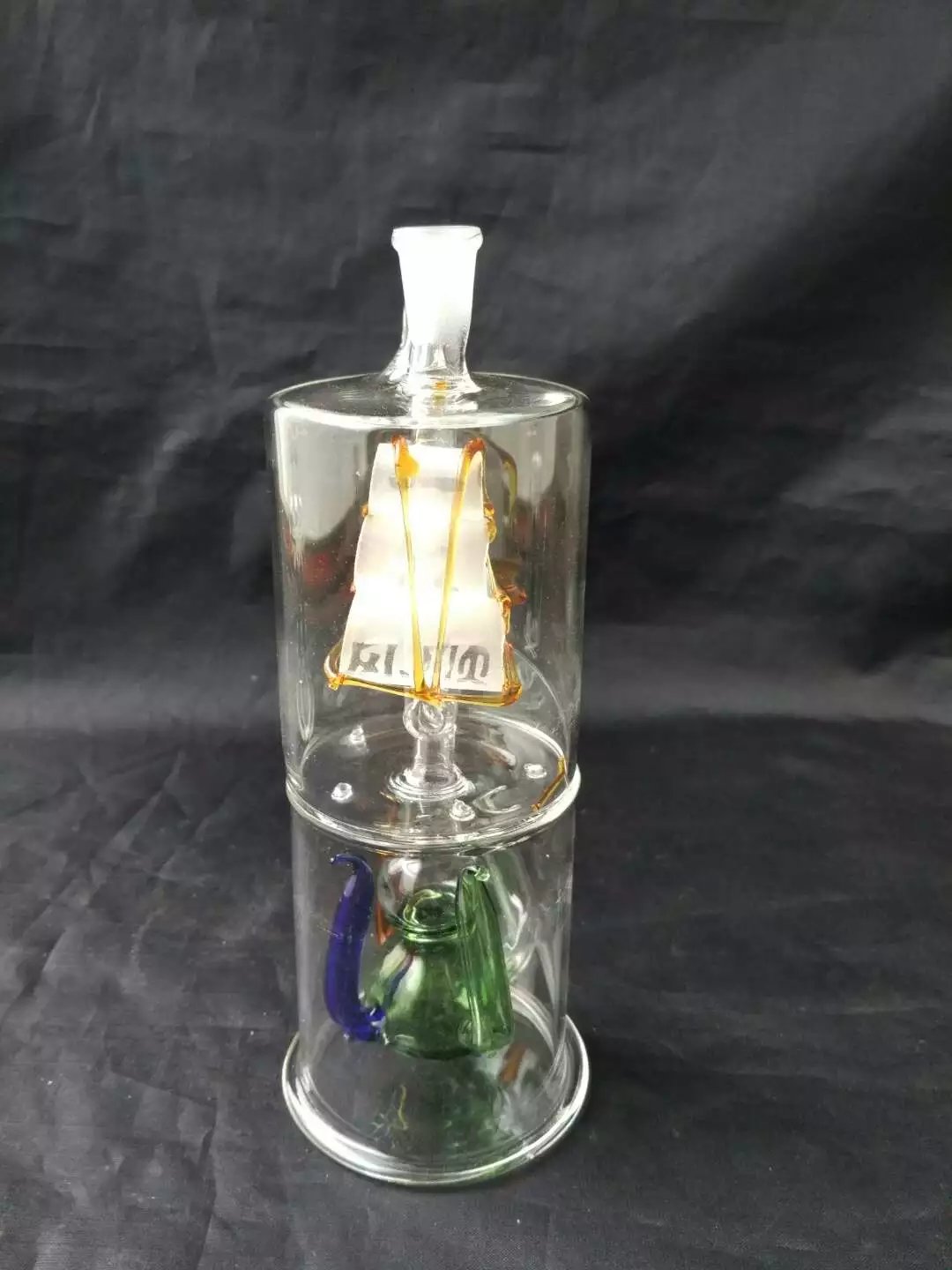 

Sailboat under the four claw hookah glass bongs accessories Â , Glass Smoking Pipes colorful mini multi-colors Hand Pipes Best Spoon glas