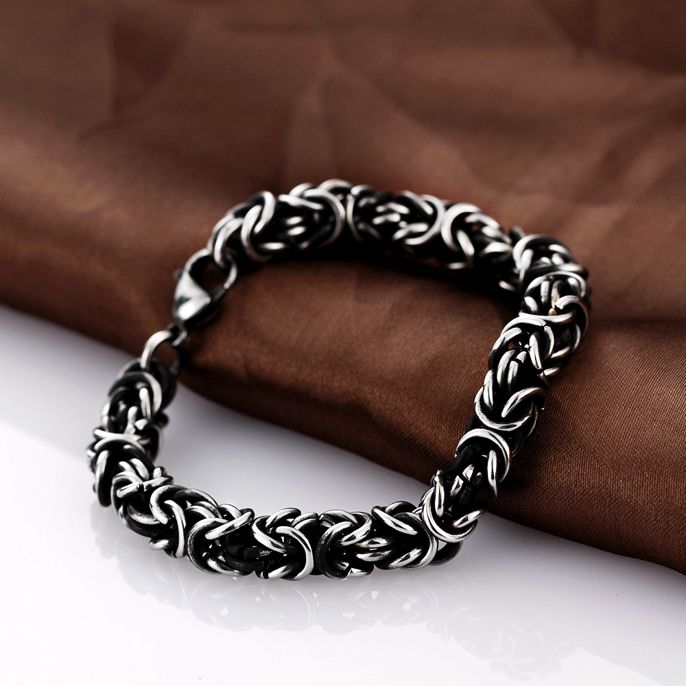 2017 Nouvelle Mode En Acier Inoxydable Charme Bracelet Hommes Vintage Punk Style Cool Mâle Bijoux Bracelet Bijoux Hommes Bijoux
