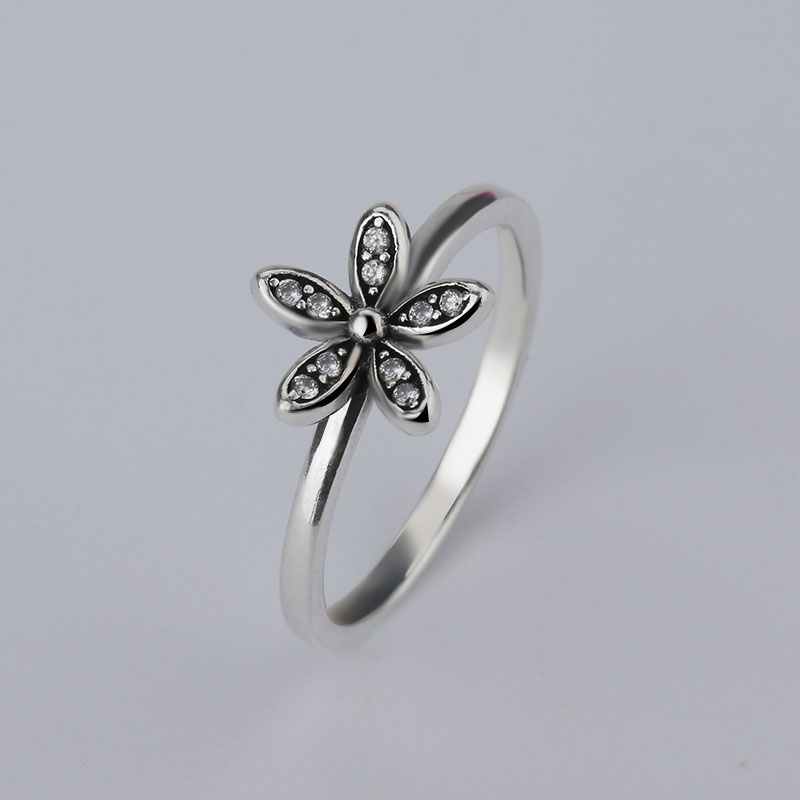 

wholesale new Real 925 Silver Signature Pave Round Ring Fit Pandora Cubic Zirconia Anniversary Jewelry for Women