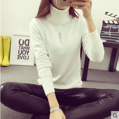 

2020 Women Long Sleeve turtleneck Cashmere sweaters And Pullovers female oversized pull Femme winter white sweater