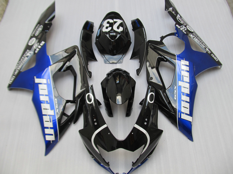 

Injection Bodywork fairings kit for Suzuki GSXR1000 2005 2006 black blue fairing set GSXR1000 05 06 OT44, Same as picture
