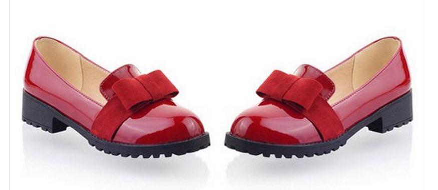 

The spring of 2015 low melting with single woman shoes, Red