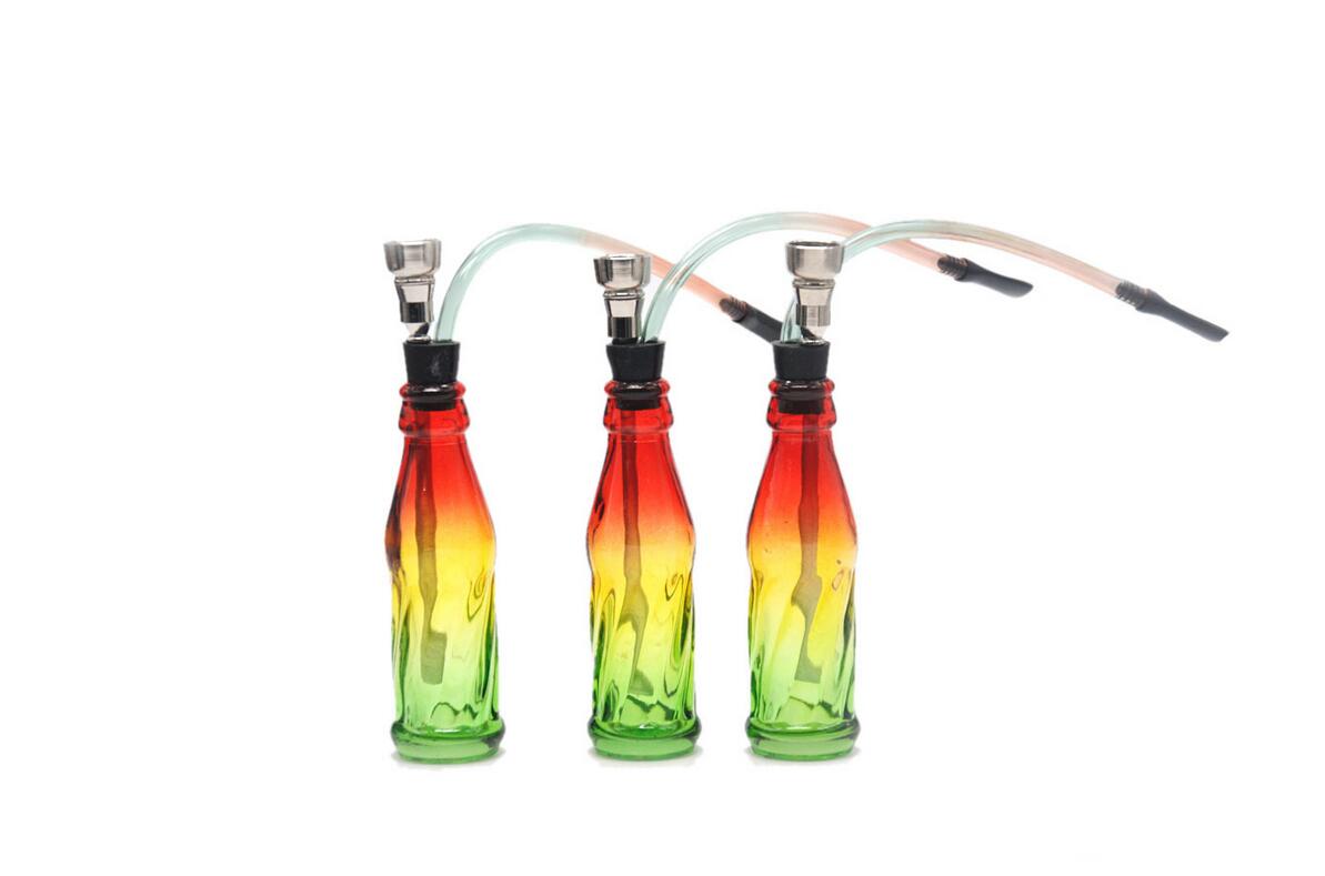 

Creative filter pipe smoke popular unique glass Coke bottle pipes, wholesale glass bong, glass hookah accessories, color random delivery,