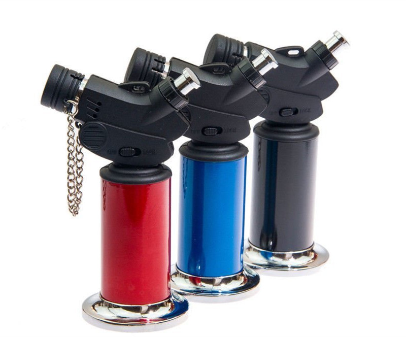 

Jet Flame Torch Lighter Cigarette Cigar Lighter Fashional Refillable Butane Torch Hand Held Butane Gas Torch Click N Vape for Cigarette