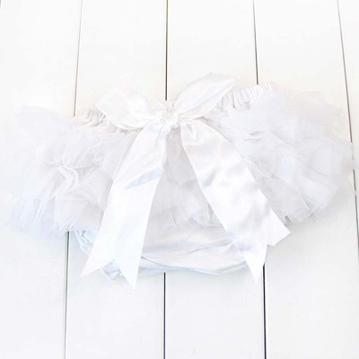 White with bow