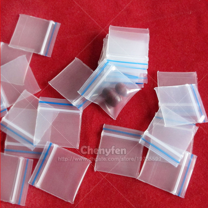Clear Poly Zipper Bags 1.8 mils Plastic Reclosable Gift Bags 2.3/”x3.1/” Pack of 100 for Small Crafts
