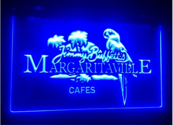 

b246 Jimmy Buffett Margaritaville beer bar 3d signs culb pub led neon light sign home decor crafts