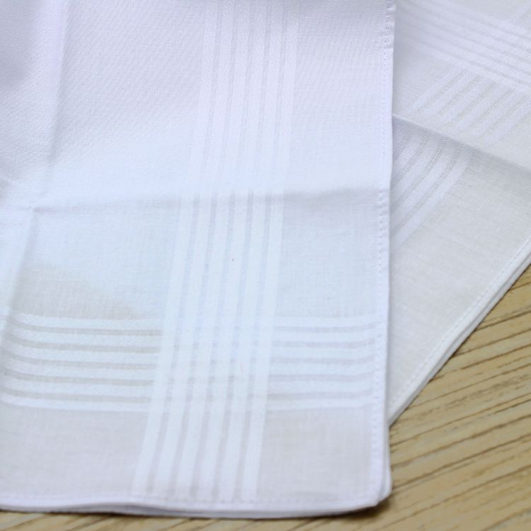 

24pcs/lot 100% Cotton Satin Handkerchief White Color Table Handkerchief Super Soft Pocket Towboats Squares 34cm Free Shipping