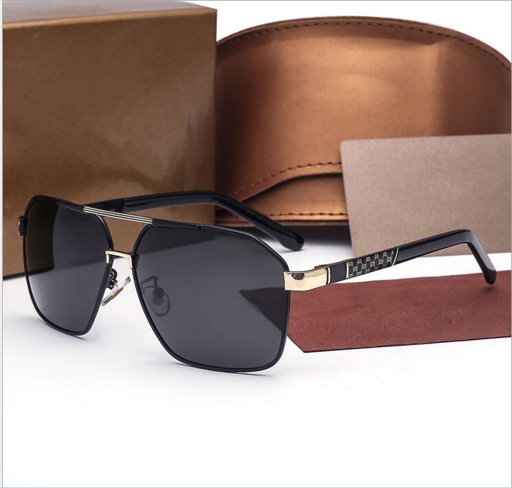 2017 hommes et femmes boîte lunettes de soleil stars européennes et européennes avec une nouvelle paire de lunettes de soleil vintage