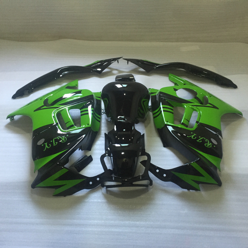 

Free customize fairing kit for Honda CBR600F3 97 98 green black fairings set CBR600 F3 1997 1998 OT24, Same as picture