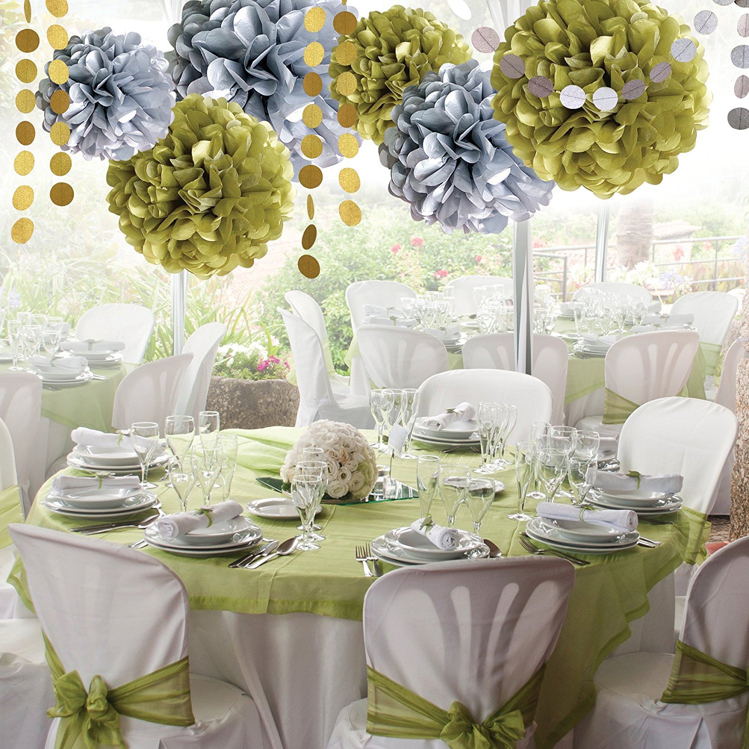 

Free Shipping ,2017 Gold and Silver Birthday Party Wedding Decoration Set Paper Ballon 10 pcs For Sale D05, Beige