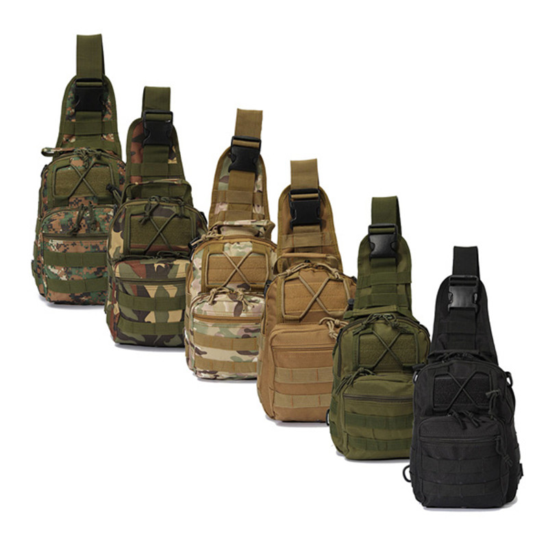 

Outdoor Tactical Backpack Chest Bag Shoulder Bags Single Shoulder Bag Outdoor Sports Motorcycle Ride Bicycle Bag, Multi-color