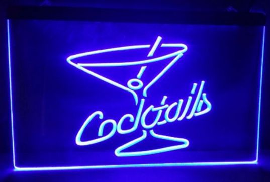 

Cocktails Rum Wine Lounge beer bar pub club 3d signs led neon light sign home decor crafts