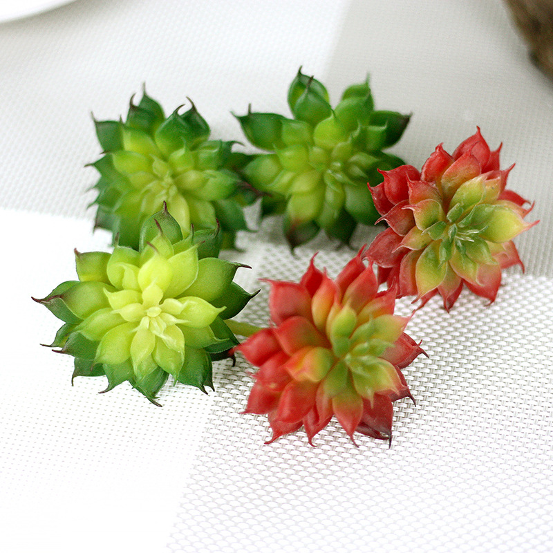 

Manufacturer succelent plant lulian indoor decorative plant wall fake flower simulation flower micro landscape decorative plant wall, Red
