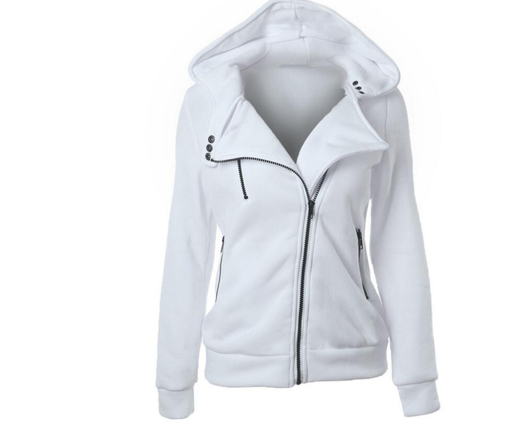 

2017 Fashion Winter Hoodies Women Coat Female Outerwear Zipper Cardigan Basic Jackets Casual Clothing Veste Femme Bomber Jacket, Dark gray