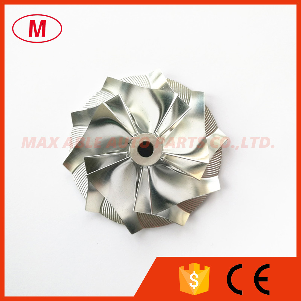 CT20B turbocompresseur haute Performance aluminium 2024/fraisage/roue de compresseur à billettes 5 + 5 pales 48.04/68.00mm pour Turbo CHRA/Core