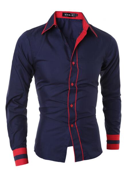 Navy shirt men